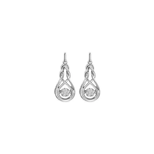 Rhythm of Love Diamond Dangle Earrings Harris Jeweler Troy, OH