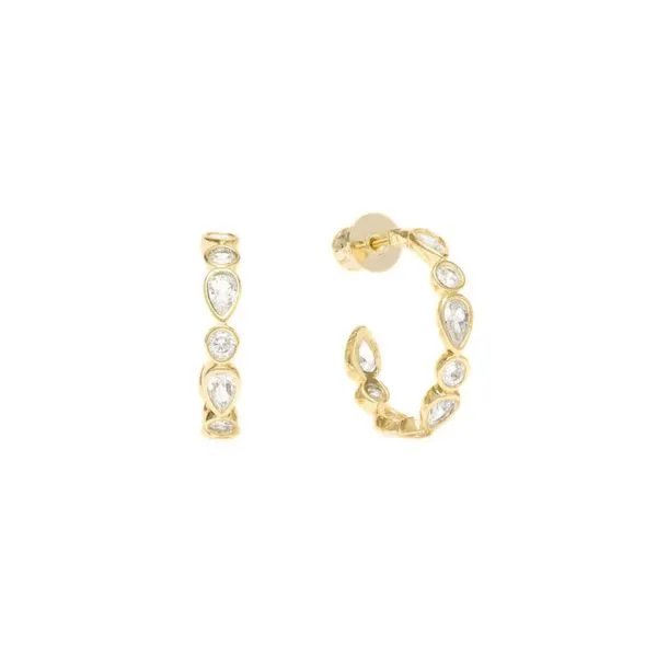 Melinda Maria Isla Hoop Earrings Harris Jeweler Troy, OH