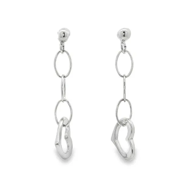 Heart Dangle Earrings Harris Jeweler Troy, OH
