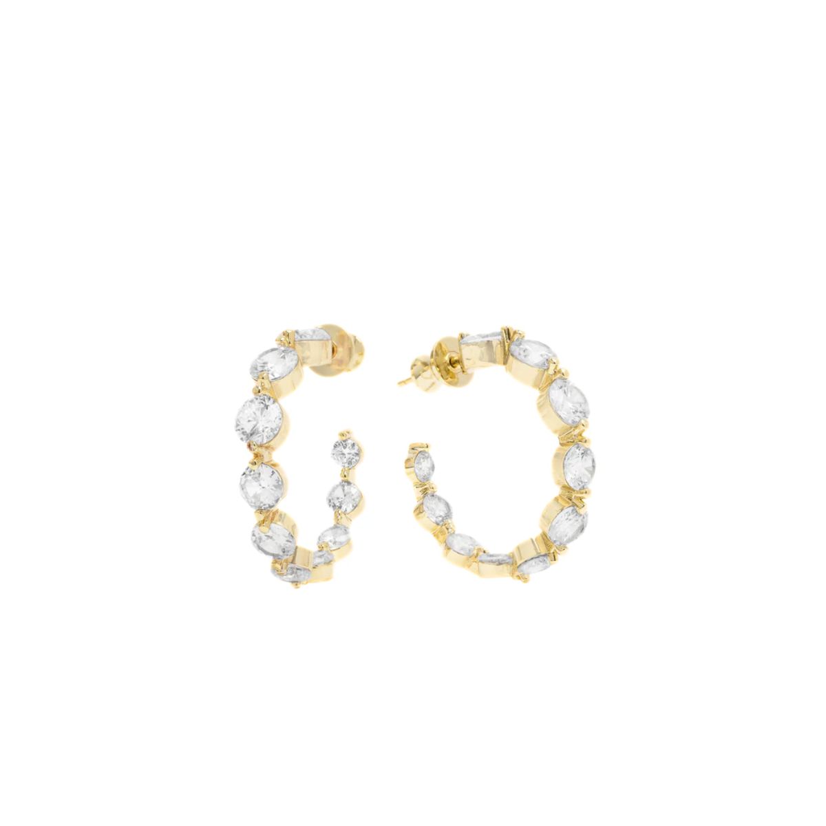 Melinda Maria She's An Icon .75" Hoop Earrings Image 2 Harris Jeweler Troy, OH