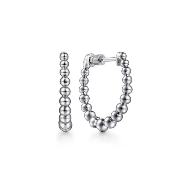 Gabriel & Company Bujukan Beaded Hoop Earrings Harris Jeweler Troy, OH