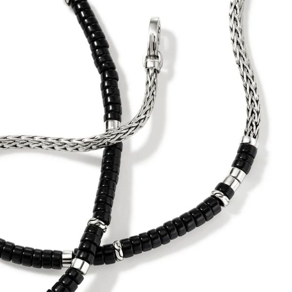 John Hardy Heishi Black Onyx Slim Chain Image 2 Harris Jeweler Troy, OH