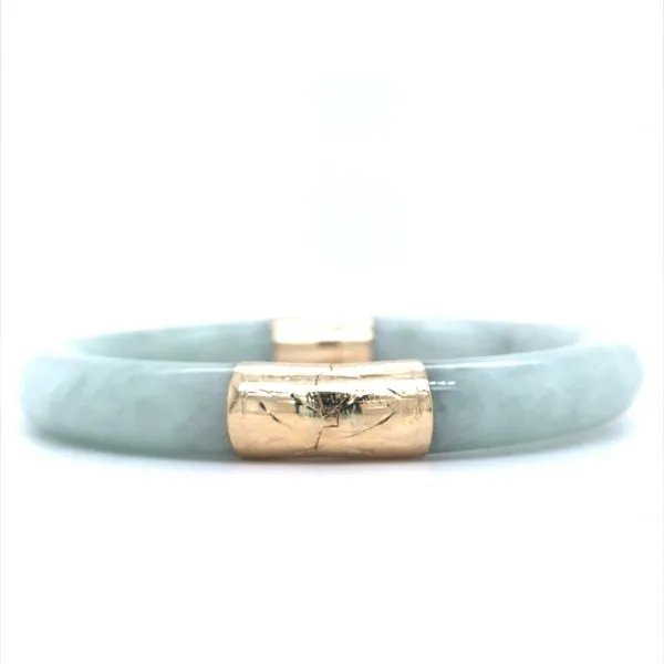 14K Estate Jade Bangle Bracelet Harris Jeweler Troy, OH