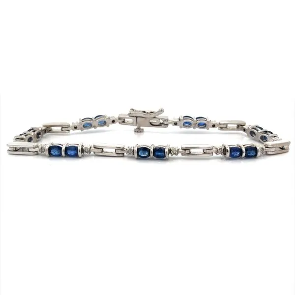 Sapphire and Diamond Estate Bracelet Harris Jeweler Troy, OH