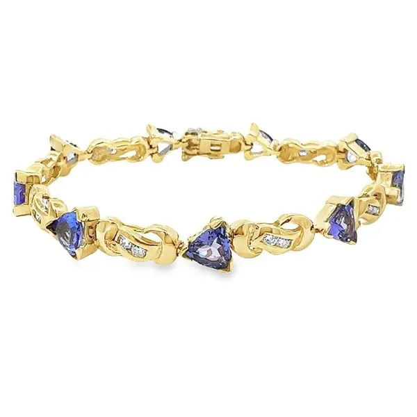 Tanzanite and Diamond Estate Bracelet Harris Jeweler Troy, OH