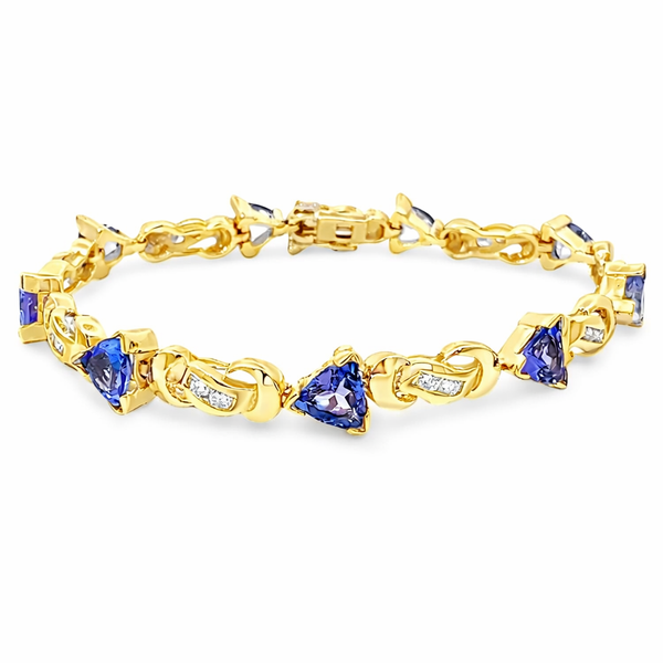 Tanzanite and Diamond Estate Bracelet Harris Jeweler Troy, OH