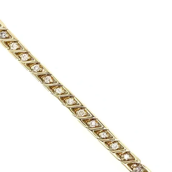 1 1/2CTW Estate Z-Link Diamond Bracelet Harris Jeweler Troy, OH