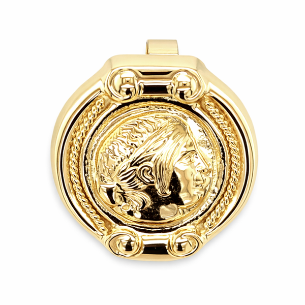 Greek Medallion Estate Slide Pendant Harris Jeweler Troy, OH