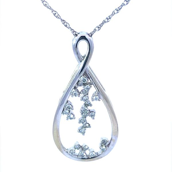 Scattered Diamond Estate Pendant Harris Jeweler Troy, OH