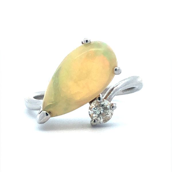 Estate Opal and Diamond Pendant Harris Jeweler Troy, OH