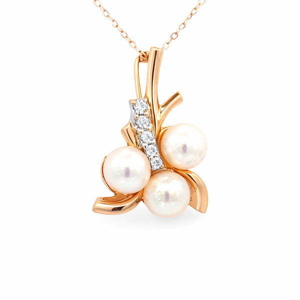 Pearl and Diamond Estate Enhancer Harris Jeweler Troy, OH