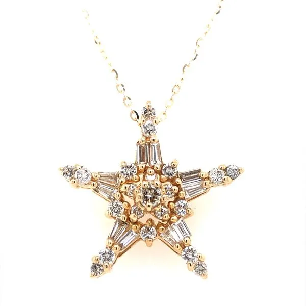 Estate Diamond Star Necklace Harris Jeweler Troy, OH