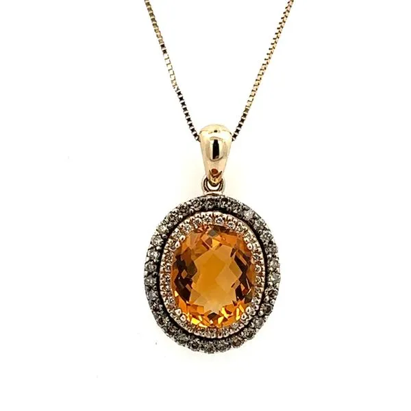 Le Vian Citrine and Diamond Estate Pendant Harris Jeweler Troy, OH