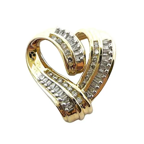 Diamond Heart Estate Slide Pendant Harris Jeweler Troy, OH
