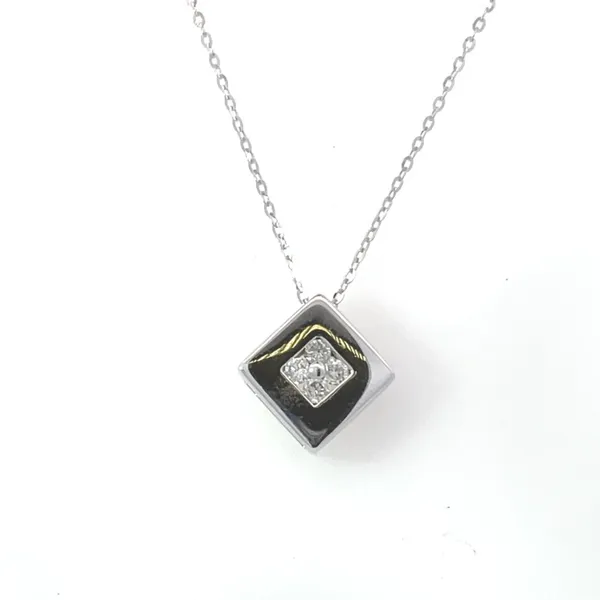 Square Diamond Estate Pendant Harris Jeweler Troy, OH