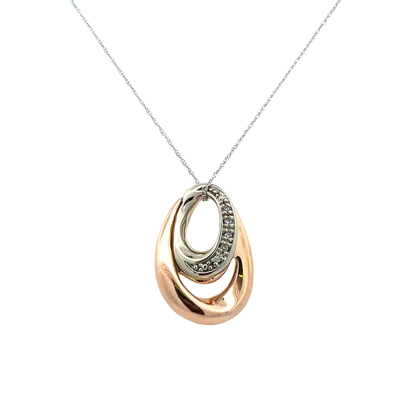 Diamond Swirl Estate Necklace Harris Jeweler Troy, OH