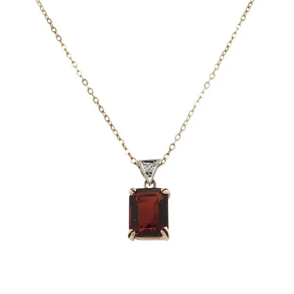 Citrine and Diamond Estate Pendant Harris Jeweler Troy, OH