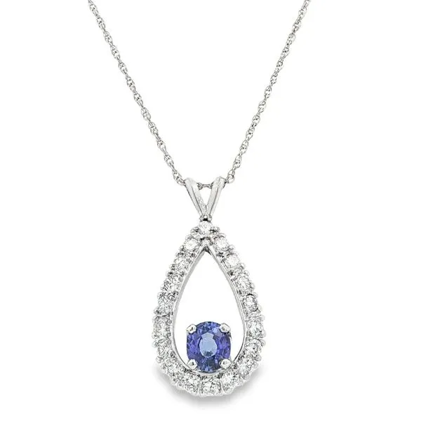 Sapphire and Diamond Estate Pendant Harris Jeweler Troy, OH
