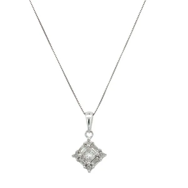 Princess Cut Diamond Estate Necklace Harris Jeweler Troy, OH