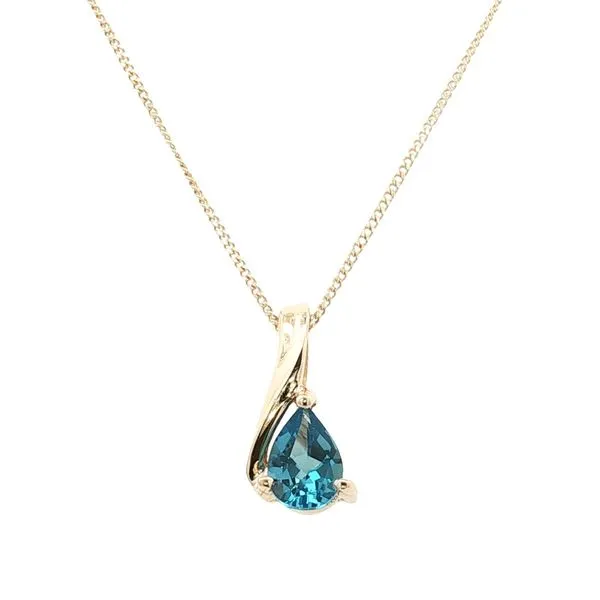 Blue Topaz Estate Pendant Harris Jeweler Troy, OH
