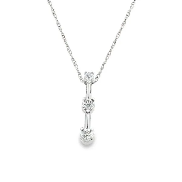 1/4CTW Diamond 3-Stone Necklace Harris Jeweler Troy, OH