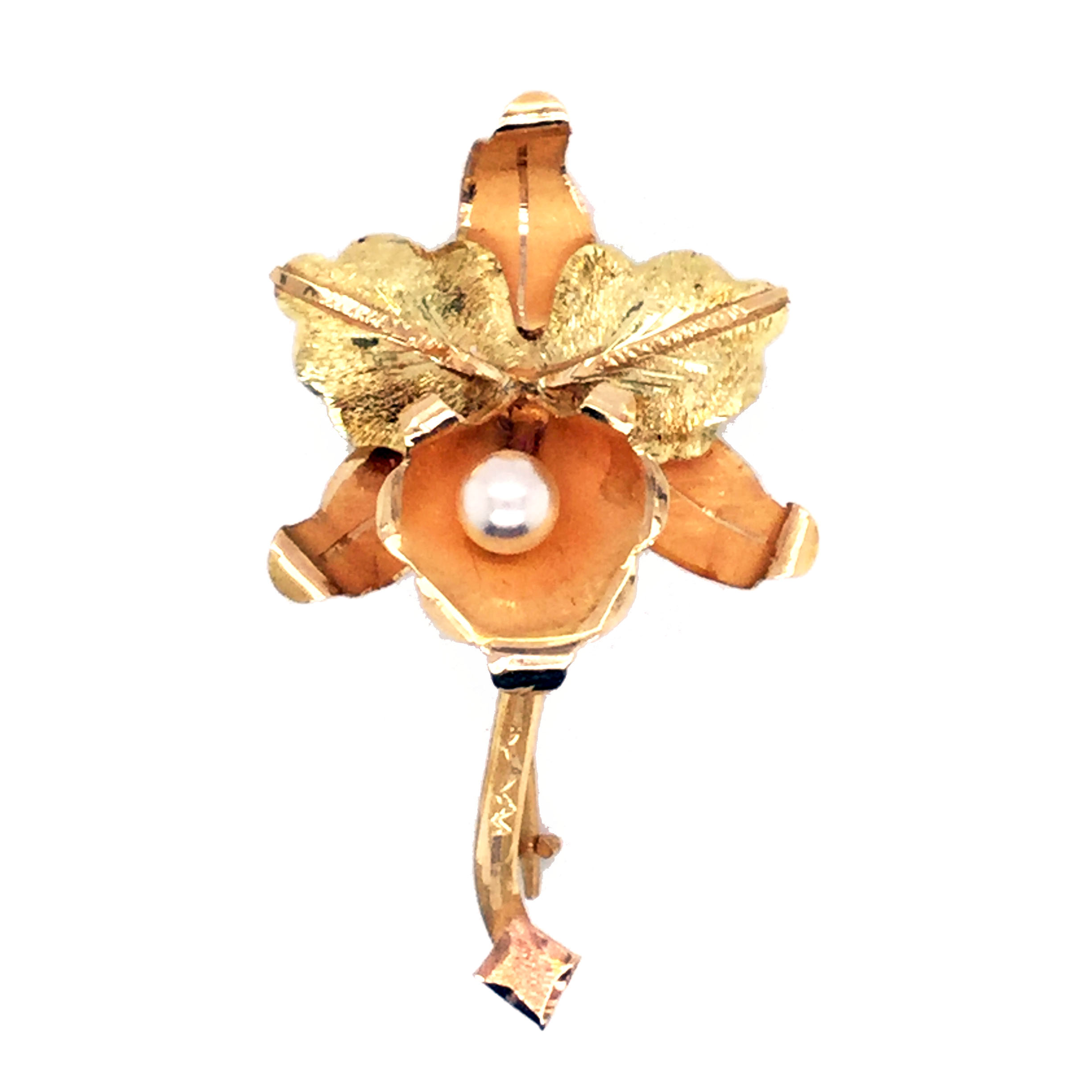 HARRIS 18K Yellow Gold Estate Pins Harris Jeweler Troy, OH