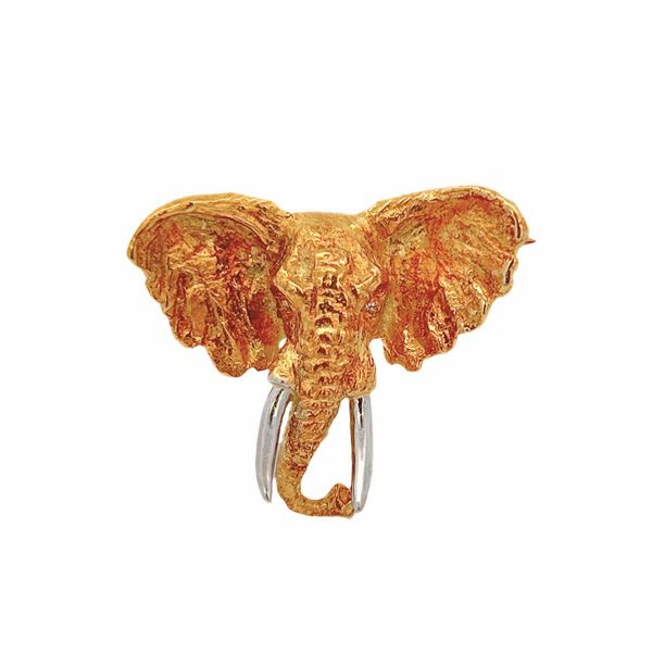 Elephant Diamond Estate Pin Harris Jeweler Troy, OH