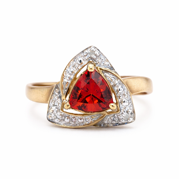 Labradorite and Diamond Estate Ring Harris Jeweler Troy, OH