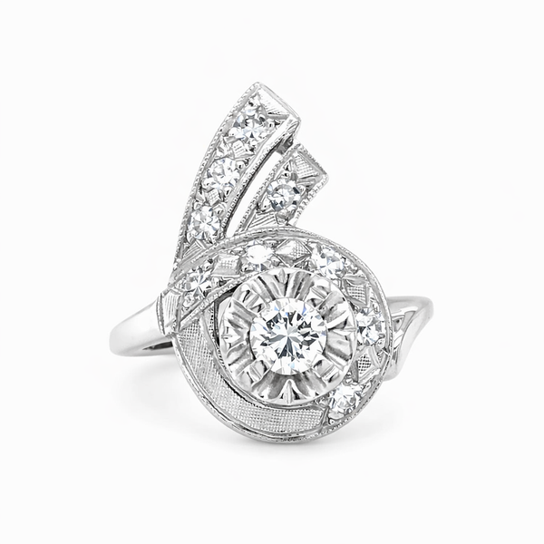 Vintage Diamond Estate Ring Harris Jeweler Troy, OH