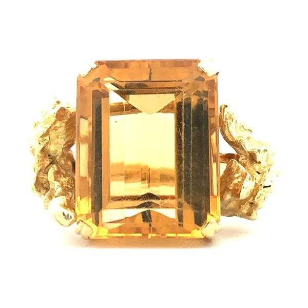 Custom Estate Citrine Ring Harris Jeweler Troy, OH