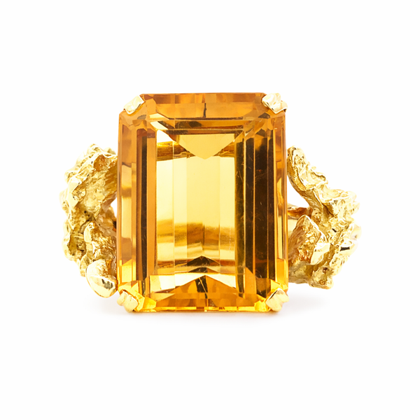 Custom Estate Citrine Ring Harris Jeweler Troy, OH