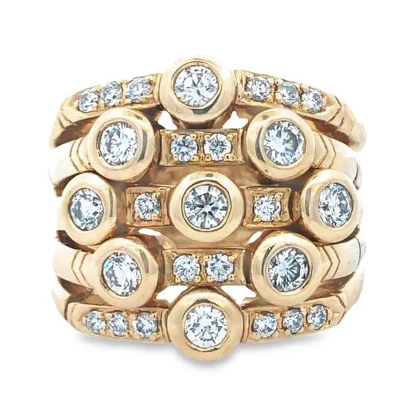 Sonia B Diamond Estate Multi-Row Band Harris Jeweler Troy, OH