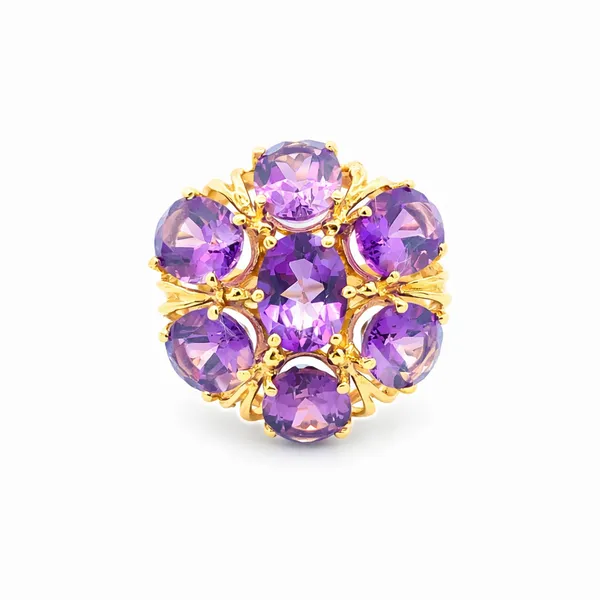 Amethyst Estate Cocktail Ring Harris Jeweler Troy, OH