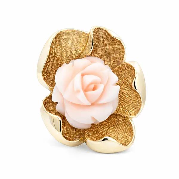 Coral Flower Estate Ring Harris Jeweler Troy, OH