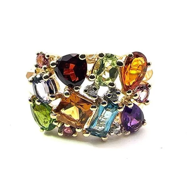 Multi-Gemstone Estate Ring Harris Jeweler Troy, OH