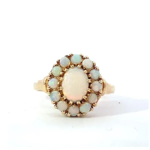Vintage Opal Estate Ring Harris Jeweler Troy, OH