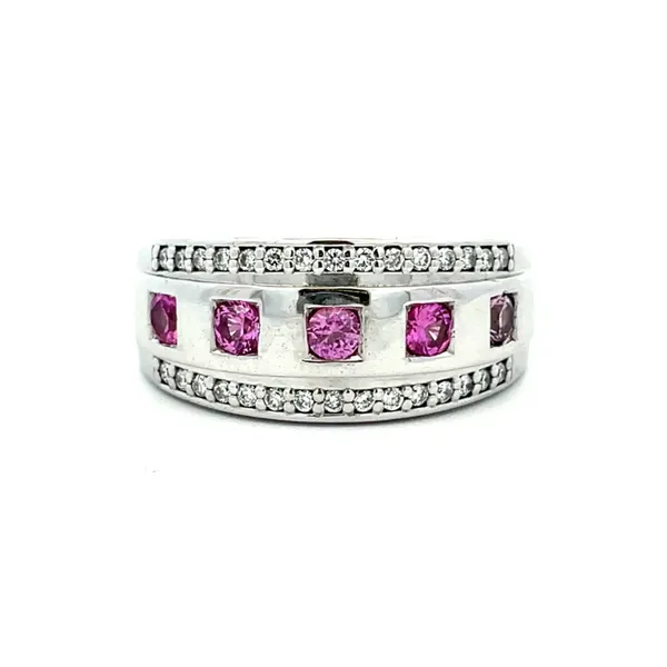 Pink Sapphire and Diamond Estate Ring Harris Jeweler Troy, OH