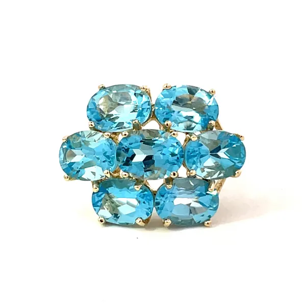 Blue Topaz Estate Fashion Ring Harris Jeweler Troy, OH