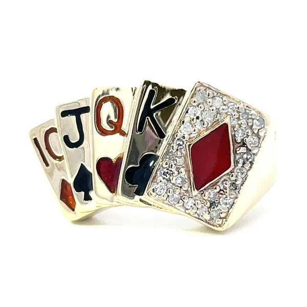 Royal Flush Diamond Poker Estate Ring Harris Jeweler Troy, OH