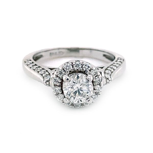Round Halo-Style Estate Engagement Ring - Propose Tonight! Harris Jeweler Troy, OH