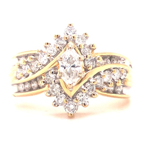 Marquise Diamond Estate Engagement Ring - Propose Tonight! Harris Jeweler Troy, OH