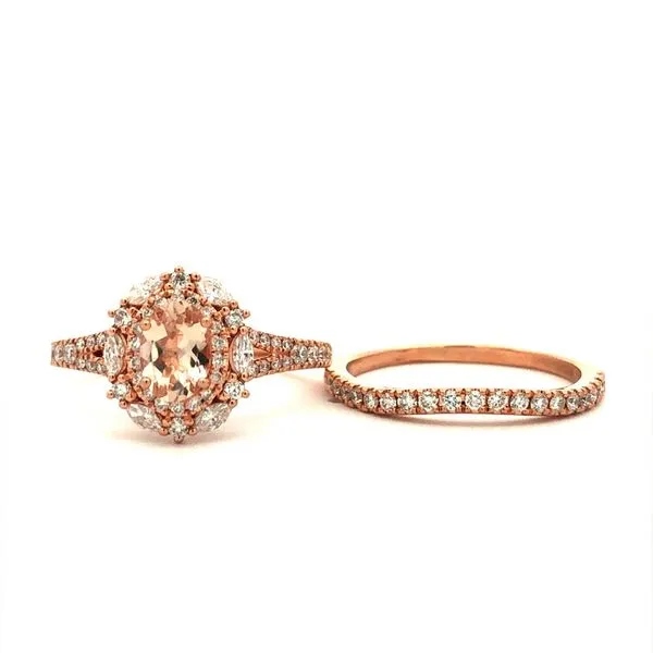 Neil Lane Estate Morganite and Diamond Wedding Set Harris Jeweler Troy, OH