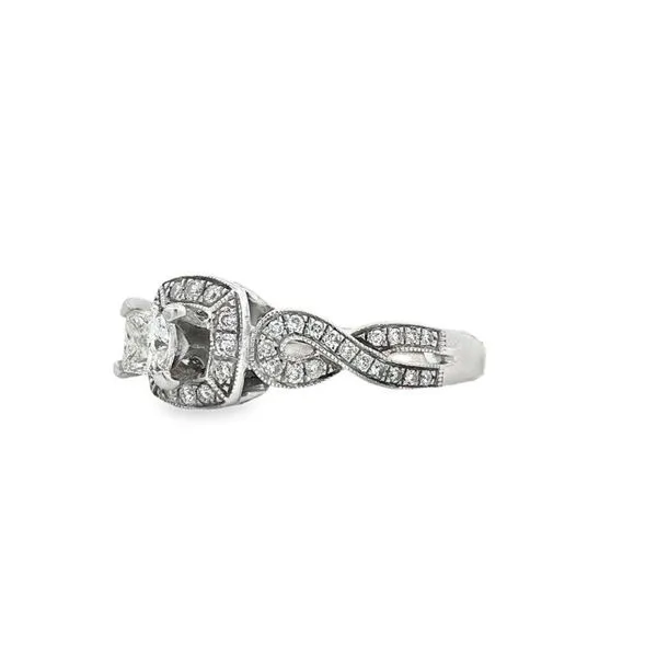Tolkowsky Estate Princess Cut Diamond Engagement Ring - Propose Tonight! Image 2 Harris Jeweler Troy, OH