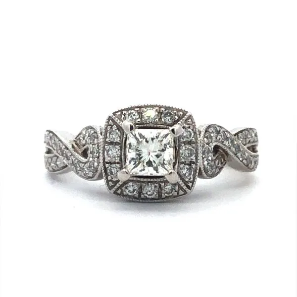 Tolkowsky Estate Princess Cut Diamond Engagement Ring - Propose Tonight! Harris Jeweler Troy, OH