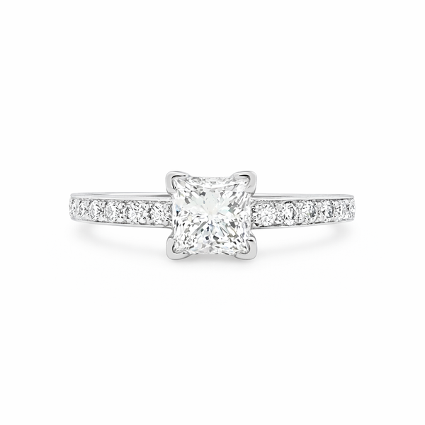 1CTW Princess Cut Diamond Estate Engagement Ring Harris Jeweler Troy, OH