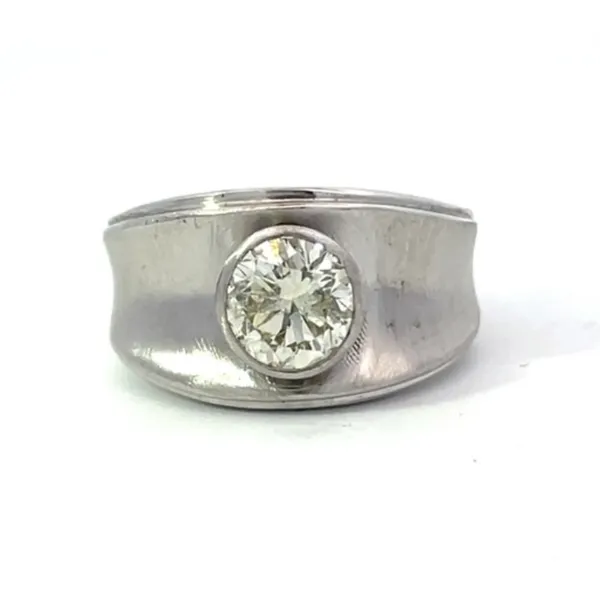 1CT Diamond Solitaire Estate Engagement Ring - Propose Tonight! Harris Jeweler Troy, OH