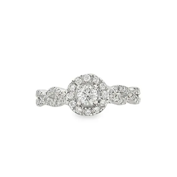 Diamond Halo-Style Estate Engagement Ring - Propose Tonight! Harris Jeweler Troy, OH