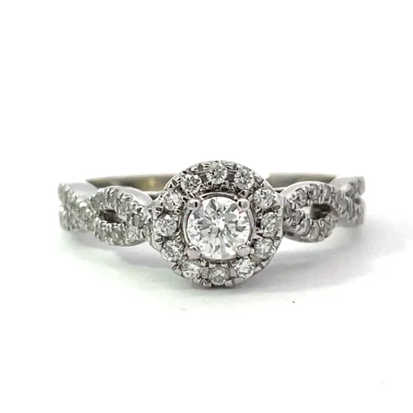 Diamond Halo-Style Estate Engagement Ring - Propose Tonight! Harris Jeweler Troy, OH