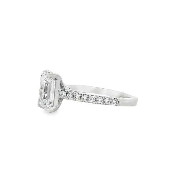 2CT Emerald Cut Lab-Grown Diamond Estate Engagement Ring - Propose Tonight! Image 2 Harris Jeweler Troy, OH