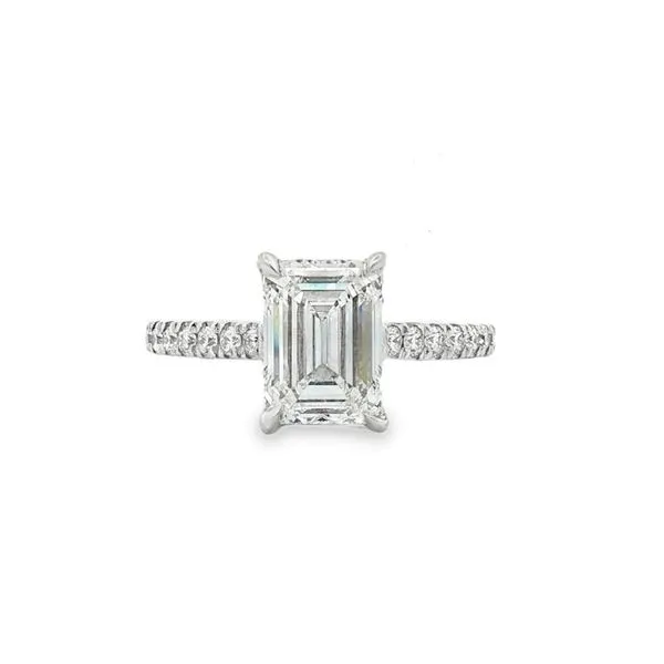 2CT Emerald Cut Lab-Grown Diamond Estate Engagement Ring - Propose Tonight! Harris Jeweler Troy, OH